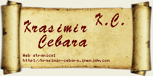 Krasimir Cebara vizit kartica
